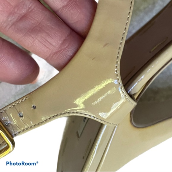 Miu Miu patent leather platform heels tan 39 - Picture 6 of 15